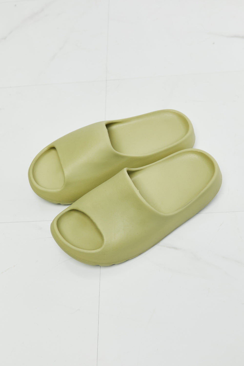 Womens Green In My Comfort Zone Slides