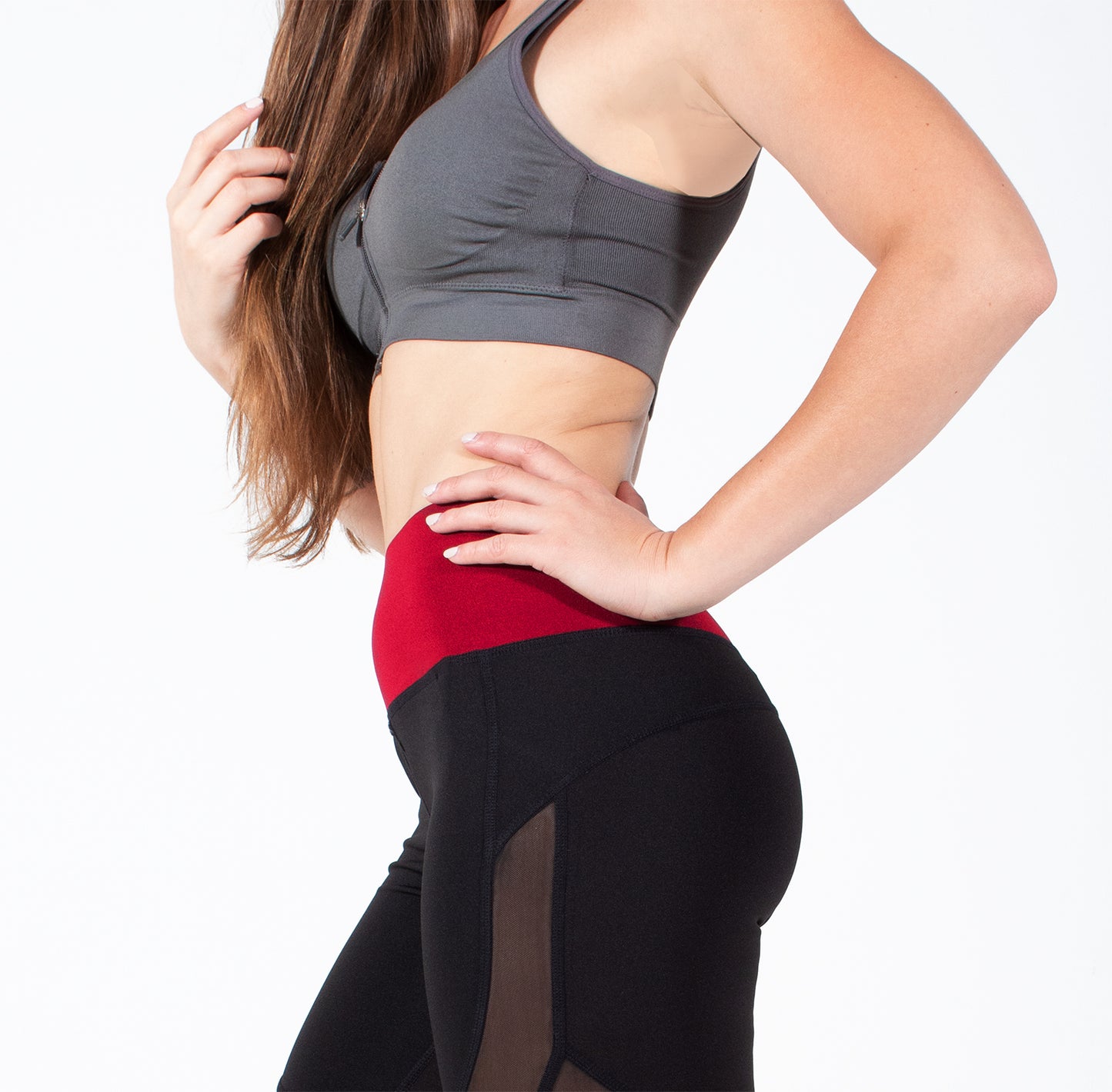 Runner Island Charcoal Give Me A Boost Sports Bra