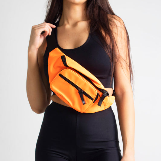 Runner Island Neon Orange Fanny Pack Waist Bag