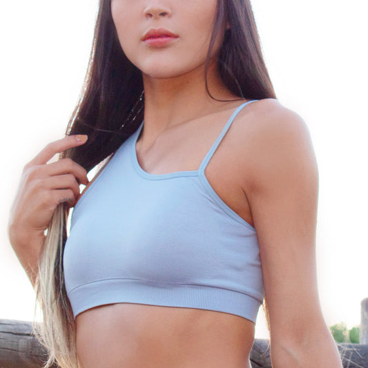 Runner Island Moon Dust Blue Sports Bra