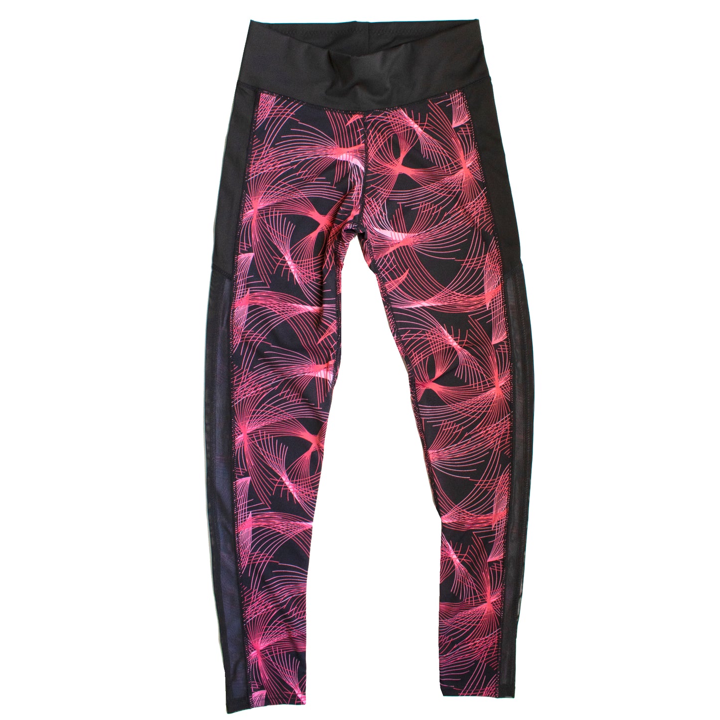 Runner Island Screensaver Patterned Mesh Workout Leggings