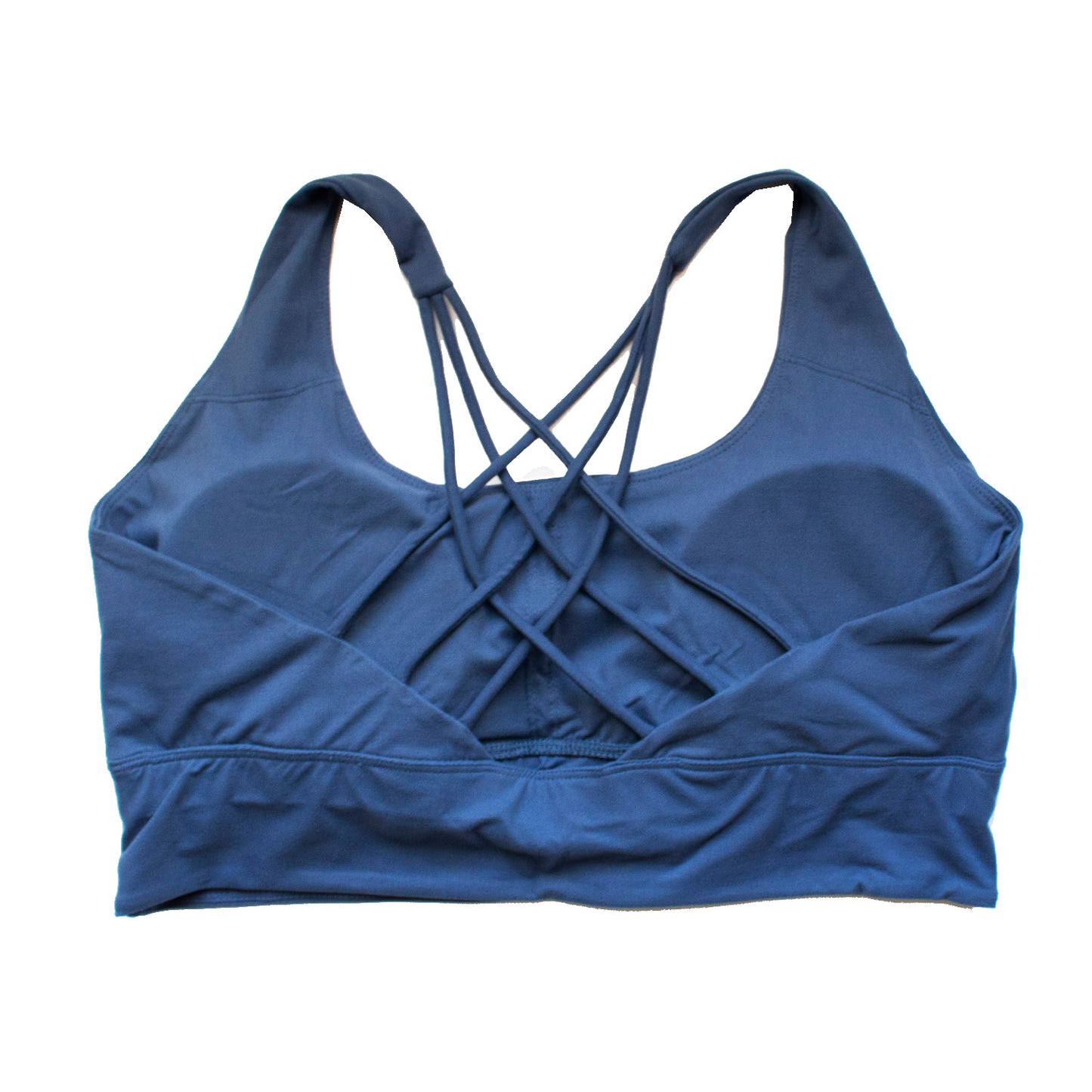 Runner Island Plus Size River Blue Full Coverage Sports Bra Tank