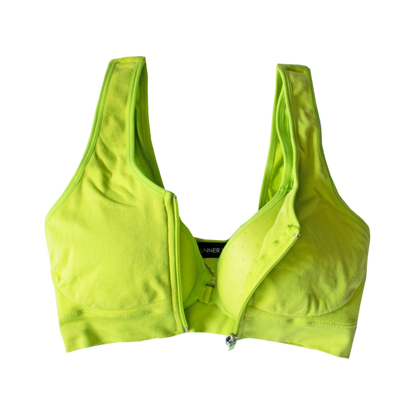 Runner Island Neon Green High Impact "Give Me A Boost" Sports Bra