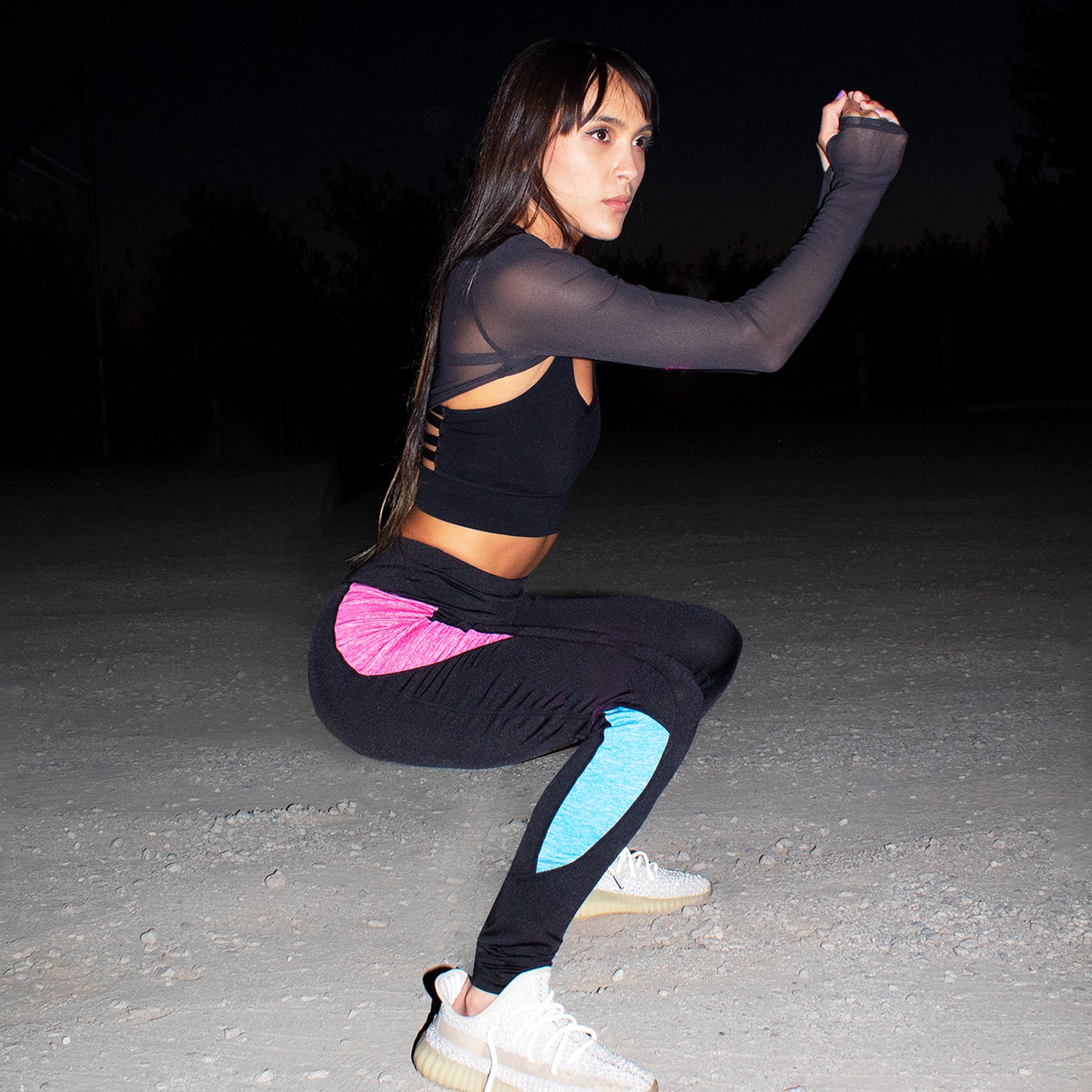 Runner Island Space Dye Block Leggings