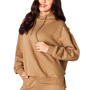Women's Brown Sweatshirt Hoodie Pullover Oversized