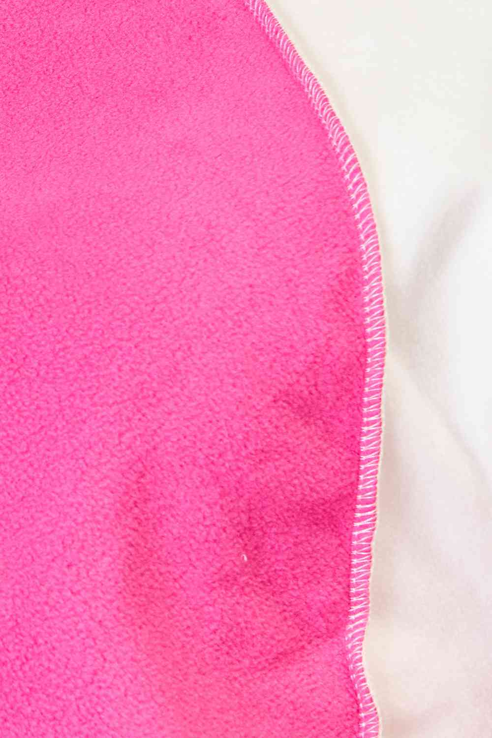 Womens Multi Pink Color Block Dropped Shoulder Sweatshirt