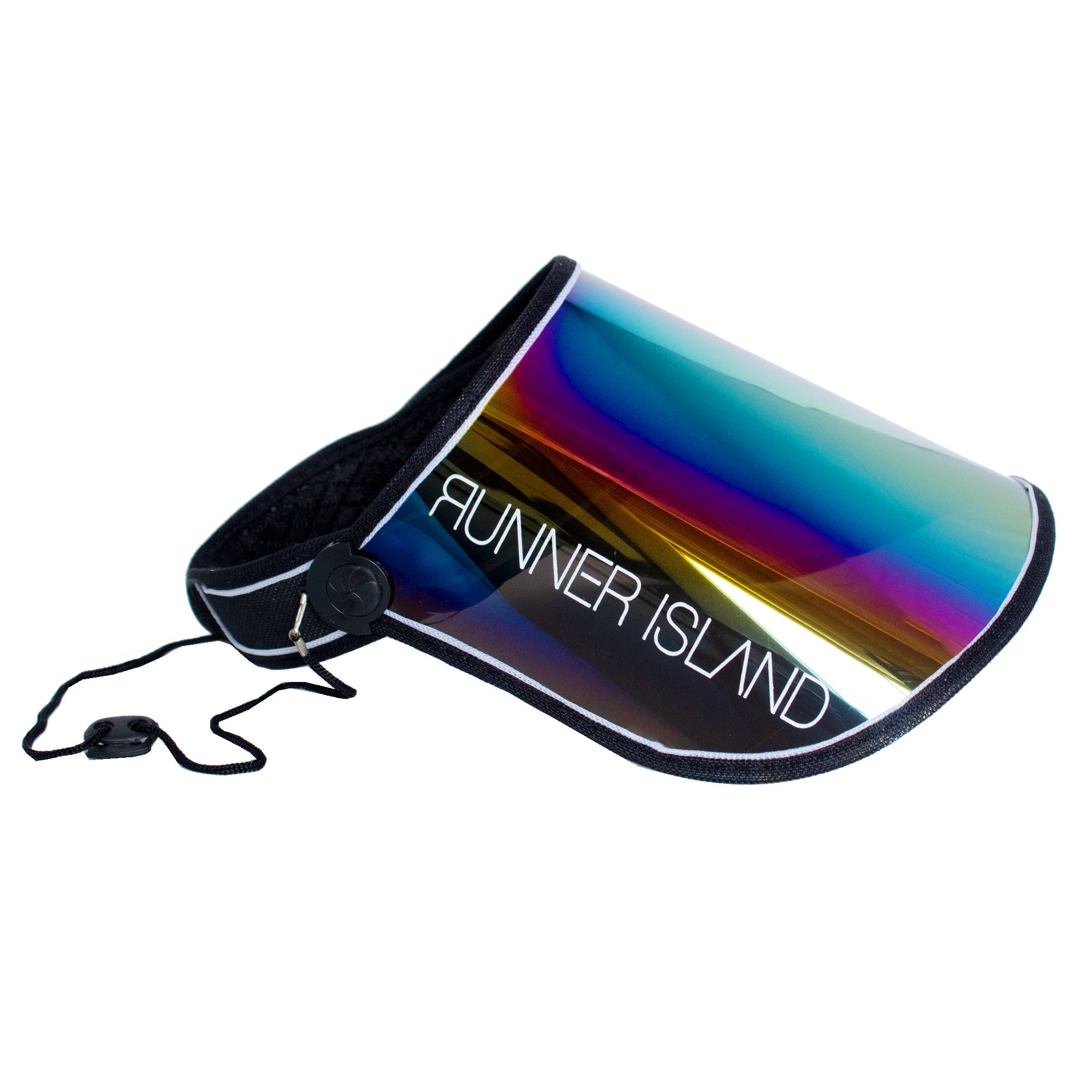 Runner Island Face Shield Sunglasses Visor - Black