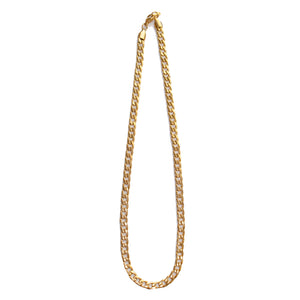 Desert Palm Chain Necklace Gold Tone
