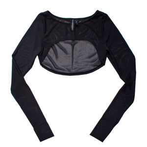 Runner Island Coastal Sun Workout Crop Top Long Sleeve
