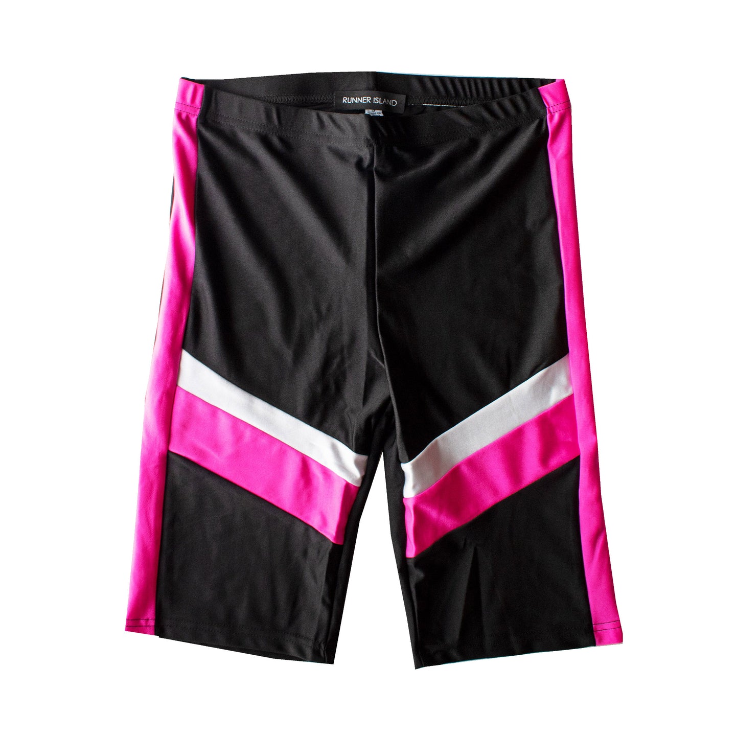 Silver Pink Biker Board Shorts
