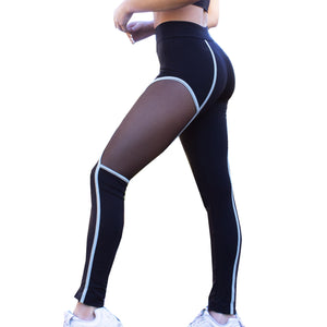 Black Hyperspace Mesh Workout Leggings