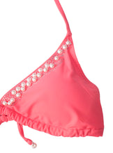 Load image into Gallery viewer, Coral Pearl Embellished Triangle Bikini