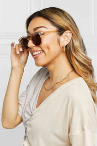 Womens Retro Style Round Sunglasses