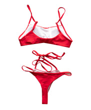 Load image into Gallery viewer, Sporty Cheeky Red Sun Bikini