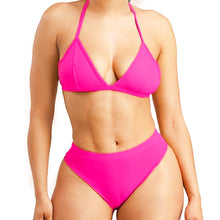 Load image into Gallery viewer, Triangle Pink 2 Piece Bathing Suit