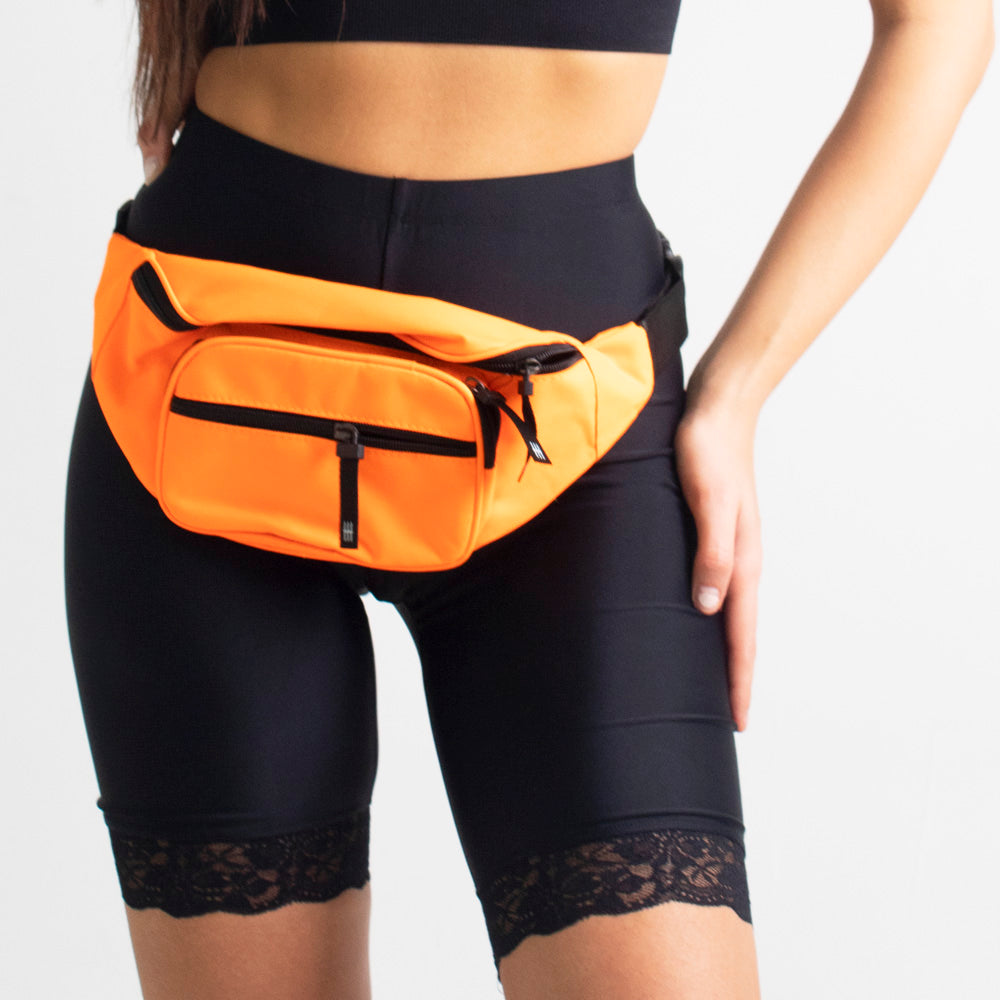 Runner Island Neon Orange Fanny Pack Waist Bag