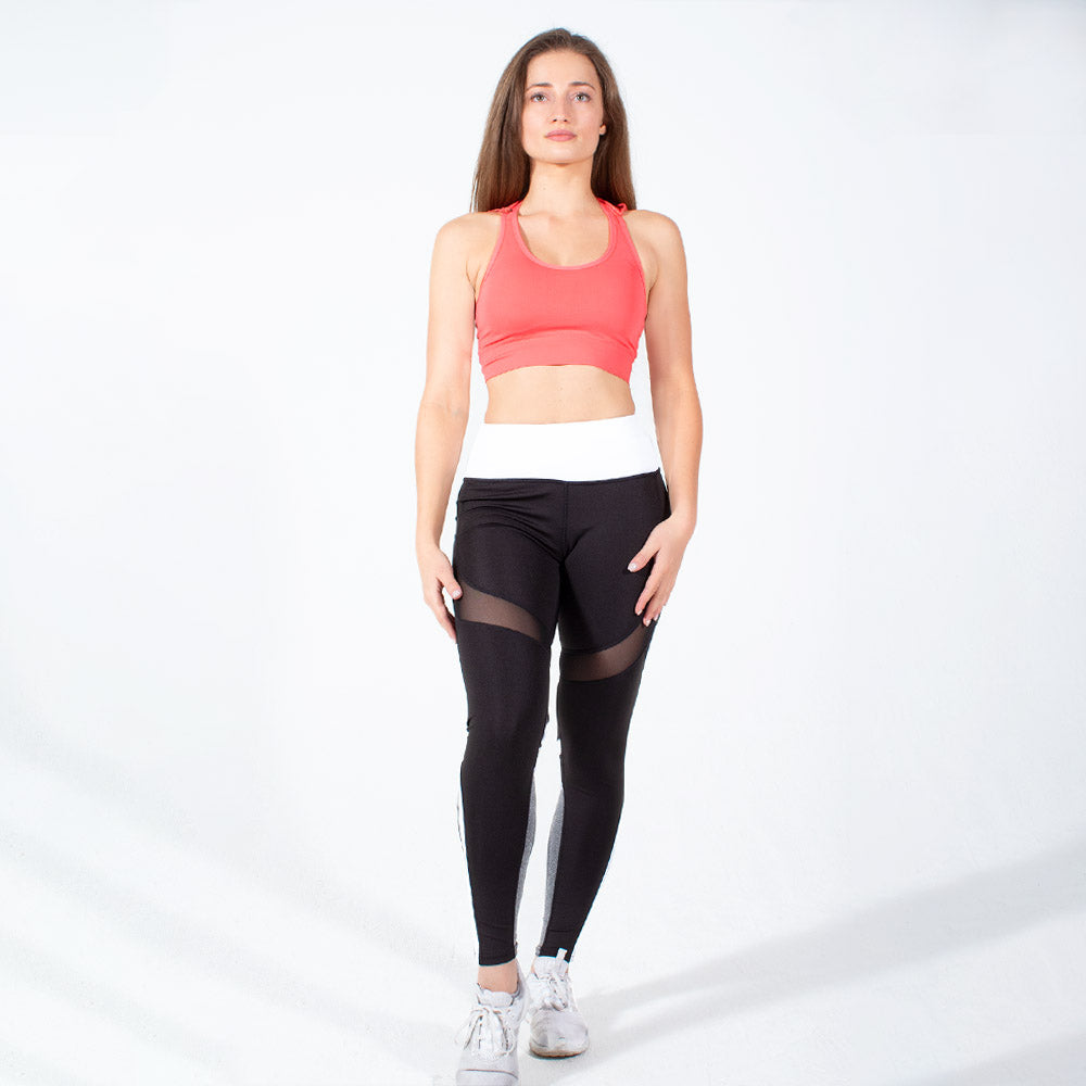 Runner Island Womens Coral Sports Bra Tank Top Hoodie