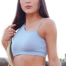 Load image into Gallery viewer, Moon Dust Blue Sports Bra
