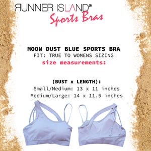 Moon Dust Blue Sports Bra