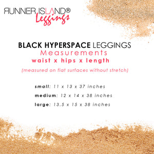 Black Hyperspace Mesh Workout Leggings