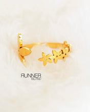 Load image into Gallery viewer, Plumeria Blooma Cuff Ring Size 7 - Waterproof - Sweat Resistant