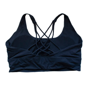 Runner Island Plus Size Night Sky Navy Full Coverage Sports Bra Tank