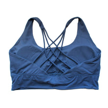 Load image into Gallery viewer, Plus Size River Blue Full Coverage Sports Bra Tank