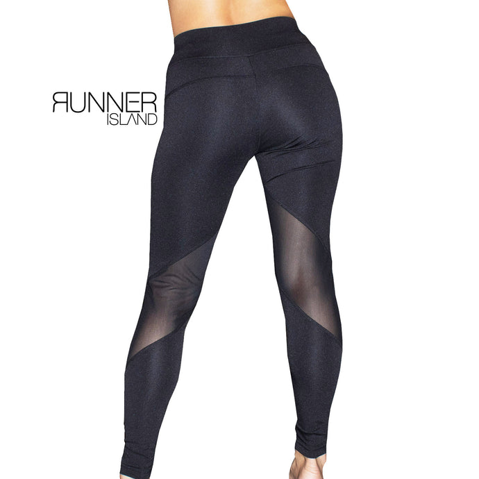 Black Tennis Ball Pocket Leggings