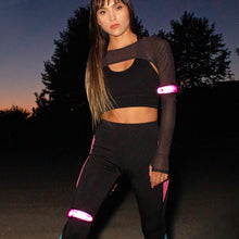 Load image into Gallery viewer, Nightfall Pink Running LED Armband (Pack of 2)