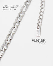 Load image into Gallery viewer, Oceano Figaro Silver Anklet 9 inch - Waterproof - Sweat Resistant
