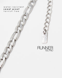 Oceano Figaro Silver Anklet 9 inch - Waterproof - Sweat Resistant