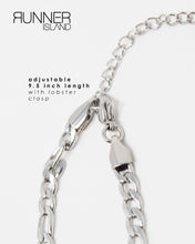 Load image into Gallery viewer, Oceano Figaro Silver Anklet 9 inch - Waterproof - Sweat Resistant