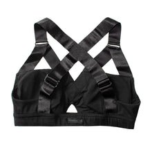 Load image into Gallery viewer, Breathable Black Sports Bra