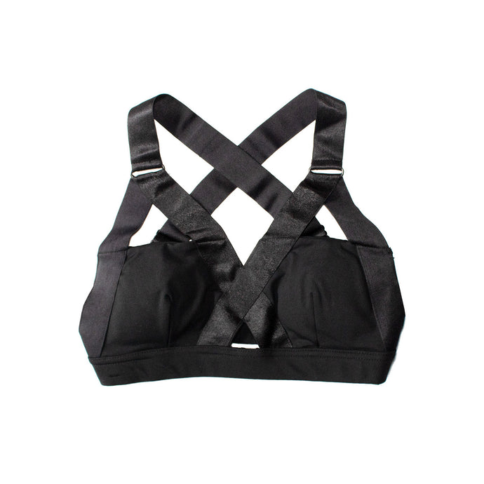 Breathable Black Sports Bra