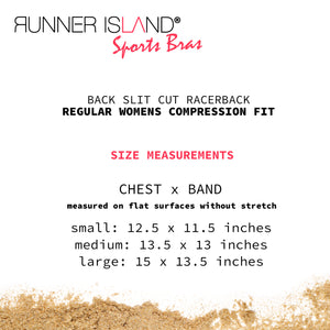 Runner Island Black Slits Ribbed Sports Bra