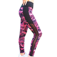 Load image into Gallery viewer, Screensaver Patterned Mesh Workout Leggings